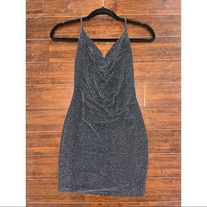 Rue21 | Sparkly Cowl-Neck Halter Mini Dress